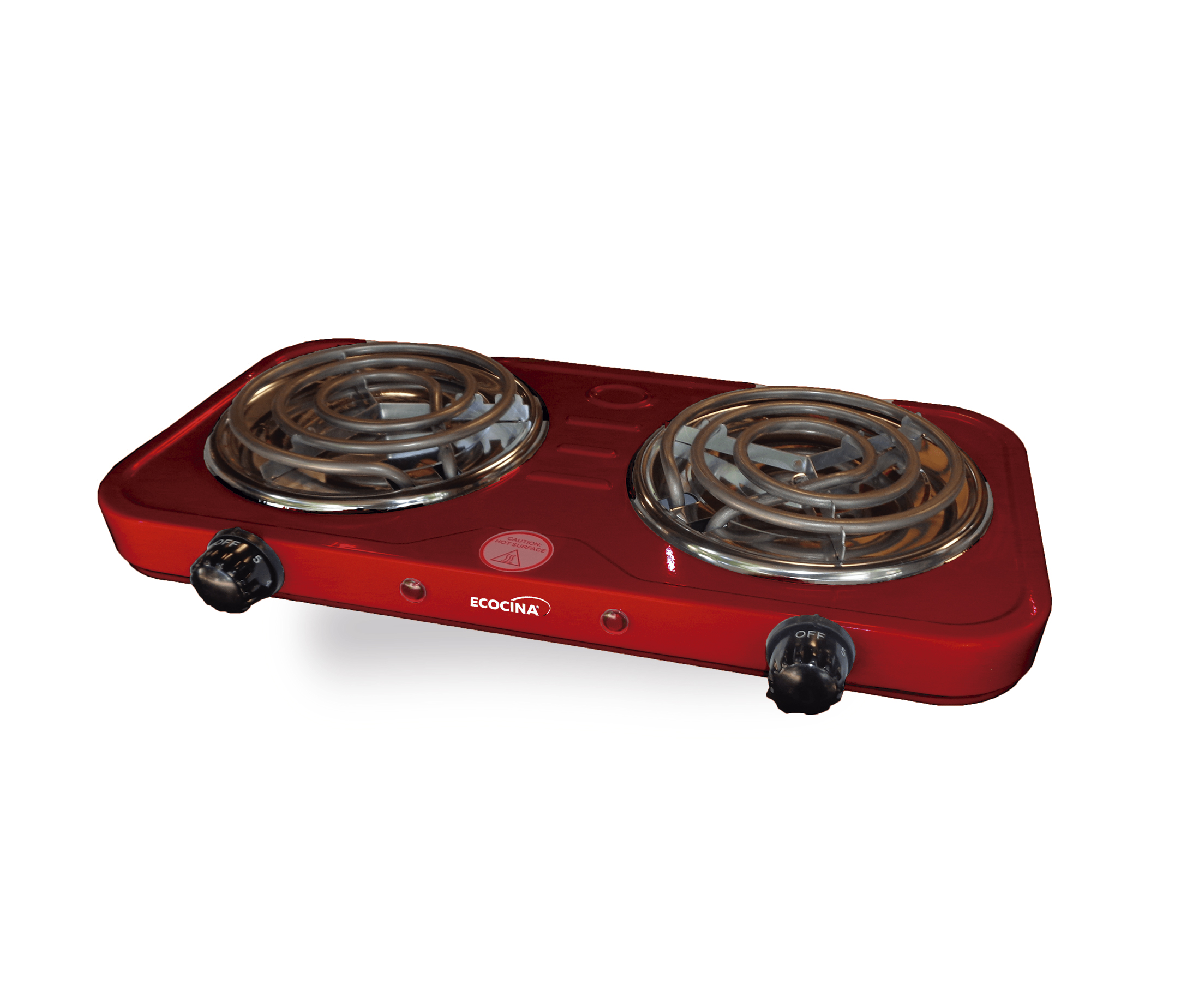 Cocina eléctrica portátil de 2 fuegos EDM 1000W-1500W