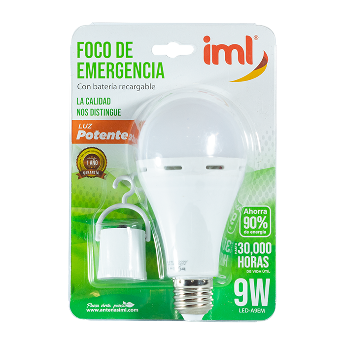 Foco LED de Emergencia Recargable - Eco Tech El Salvador