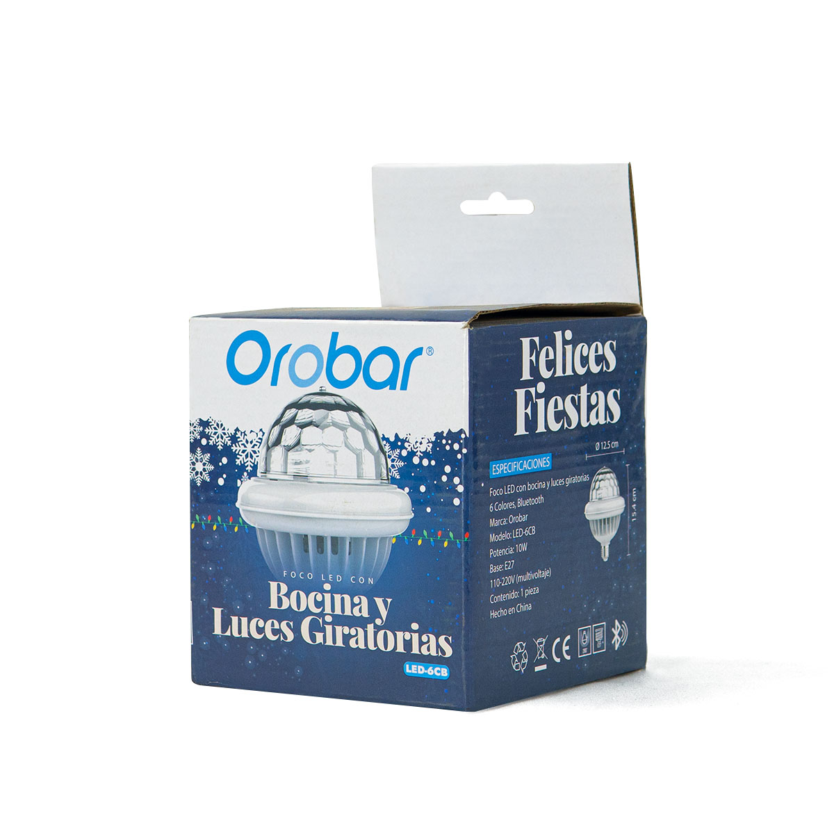 Foco Led Iml Foco LED con bocina y luces giratorioas de 6 colores OROBAR | Grupo IML ...